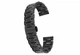 Браслет для часов 3-Link Butterfly Clasp черный Black PVD 18 мм с полукруглыми торцевыми вставками, нержавеющая сталь (BUT18B-03) - изображение 3