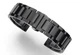 Браслет для часов 3-Link Butterfly Clasp черный Black PVD 18 мм с полукруглыми торцевыми вставками, нержавеющая сталь (BUT18B-03) - изображение 4