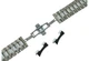 Браслет для часов 28 мм 3-Link Butterfly Clasp стальной Silver с полукруглыми торцевыми вставками, нержавеющая сталь (BUT28W-33) - изображение 3