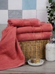 Полотенце махровое лицевое АИША ROYAL 50*90 см Коралловое - изображение 4