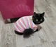 Флисовая кофта для котов (кошек) Полосочка S Розово-фиолетовый - изображение 8