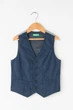 Детский классический жилет для мальчика United Colors of Benetton 162424 146-152 см на 11-12 лет Темно-синий (2200004417783) - изображение 1