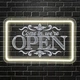 Неоновая вывеска Come in We're Open RuCvixkt с дыммером тепло-белая 15'x9.5'' - изображение 1