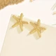 Серьги Морские звезды 2,5 см Золотистые Podarkus BK1267-G - изображение 3