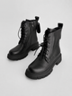 Демисезонные ботинки на шнуровке Женские Meideli Черный 40 (25,5 см) Код: M1680 black - изображение 6
