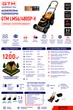 Акумуляторна газонокосарка GTM LM56/480SP-V 56В ширина зрізу 48см самохідна каркас - зображення 2