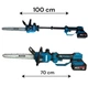 Акумуляторна пила BOXER BX-3439 шина 30см з телескопічною штангою 70-100 см (АКБ 48 В 5 Ah) - изображение 2
