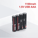 Батарейки AAA аккумуляторные Soshine с разъемом USB Type-C на 1.5V/1100mWh - 4 ШТ. - изображение 13