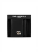 Портмоне чоловіче шкіряне Karl Lagerfeld з логотипом Karl Character Head 57151 Чорний - зображення 1
