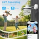 Умная поворотная Wi-Fi IP камера-лампочка V380 Max D-8M Pro с видеонаблюдением Ultra HD, панорамным обзором 360°, ночным видением, датчиком движения, двусторонней связью, сигнализацией, записью на microSD и цоколем E27 - изображение 2