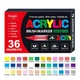 Набір акрилових маркерів із пензлевим наконечником ACRYLIC BRUSH MARKER, 36 кольорів, DMX-2025A-36 - изображение 2