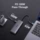 Док-станция Ugreen CM498 7-in-1 USB3.1 Type-C - HDMI 4K30Hz/USB 3.0x2/Type-C/SD/TF/PD 100W (UGR-15531) - изображение 3