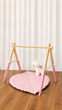 Підлоговий мобіль без іграшок Стійка Baby Gym Дитячий ігровий тренажер Рожевий - зображення 7