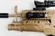 Игрушечный гель-бластер автомат Орбиган HK416D на орбизах с подствольником, бежевый, с прицелом, для детей, с очками и 2500 орбизов - изображение 3