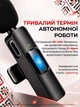 Микрофон петличный беспроводной для iPhone (5-14) Lightning шумоподавления для блоггера видео интервью Plug&Play DKWAY FL-21 черный - изображение 4