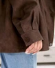 Подовжена куртка з еко шкіри, арт. 2580, коричневий розмір L HDSYR_2099 - зображення 5