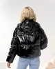 Коротка обьемна блискуча куртка арт. А808 чорного кольору розмір 48(XL) HDSYR_1849 - зображення 3