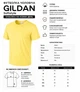 Футболка чоловіча Gildan Softstyle Жовтий L - зображення 9