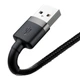 Кабель Baseus Cafule Cable USB For Lightning 1.5A 2m Gray+Black - зображення 8