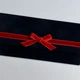 Конверт оксамитовий під гроші розмір 16,6 х 8 см на магнітній застібці з оксамитовим бантом та стрічкою чорний - изображение 5