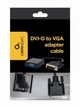 Адаптер Cablexpert DVI - VGA (M/F), 0.2 м, Black пакет (A-DVID-VGAF-01) - изображение 1