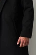 Мужское Длинное Пальто Демисезонное Without 26 Black розмір L/XL HDSYR_1688 - изображение 5
