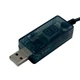 Кабель для роутера USB/DC connector 1 м 9 V/12 V чорний - изображение 2