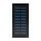 Повербанк з сонячною панеллю 20000mAh Power Bank Kraft KPB-1020SLIM Black LED-ліхтар (43-00063) - зображення 1