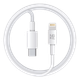 Кабель MAKE Type-C to Lightning PD 20W 1.2м TPE White - изображение 6