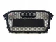 Решетка радиатора Audi A4 / S4 B8 2012-2016 стиль RS4 черный глянец - изображение 3