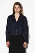 Сорочка жіноча COS sailor-collar cotton shirt 1301879001 Eur 36 Синій - изображение 1