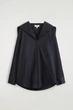 Сорочка жіноча COS sailor-collar cotton shirt 1301879001 Eur 36 Синій - изображение 7