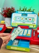 Игрушечный магазин Детская касса со сканером микрофоном калькулятором и продуктами 26 элементов - изображение 7