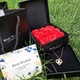 Подарочный набор роз из мыла Best Wishes 9 шт. в черной шкатулке с кулоном-цепочкой Сердце Heart Love - изображение 6