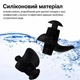 Беруши для сна работы путешествий, спиральные, мягкий силикон, многоразовые, беруши с шумоподавлением, беруши для плавания, черные - изображение 3