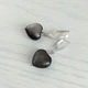 Сережки Hand Made женские с натуральным обсидианом - изображение 1