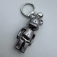 Брелок Мишка робот Bearbrick Bear Brick черный - изображение 3