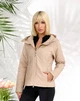 Женская демисезонная стеганная куртка KHAN 10203 XL Кофе с молоком (KH - 10203/4 D ) - изображение 12