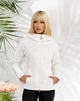 Женская демисезонная стеганная куртка KHAN 10203 XL Белый (KH - 10203/3 D ) - зображення 1