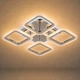 Люстра потолочная VALESO LI8822/4B CR (RGB), хром, LED 64W+8W - изображение 1