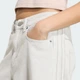 Женские джинсы HIGH-RISE WIDE-LEG adidas KQ6470 (28-32) бежевый (4069996359000) - изображение 4