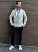 Рубашка хлопковая мужская Uniqlo 748180481 2XL Серая (1160781805) - изображение 3