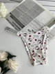 Трусики женские Hello Kitty белые со стразами Victoria's Secret, трусики бикини белого цвета Хэллоу Китти со стразами, S/M - изображение 2