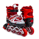 Роликовые коньки раздвижные 28-33 с защитой для детей красные Scale Sports MC-5840 - изображение 1