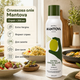 Оливковое масло Mantova Extra Virgin Olive Oil Spray 200 мл первого холодного отжима в формате спрея для салатов жарки гриля и запекания - изображение 1