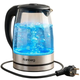 Скляний електрочайник Rainberg RB-2262 з LED підсвічуванням 2 л 2200 Вт Чорний - зображення 1