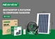 Вентилятор аккумуляторный NEWVEW NV-T222 4000mAh солнечная панель, повербанк, фонарь Black - изображение 9