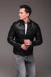 Чорна чоловіча куртка з еко-шкіри R.A. Slim Fit 2506-52 - зображення 5