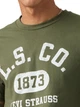 Футболка хлопковая мужская Levi`s 274205332 L Зеленая (1160700481) - изображение 3