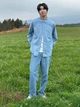 Рубашка джинсовая мужская Uniqlo 954898250 L Голубая (1159913526) - изображение 8